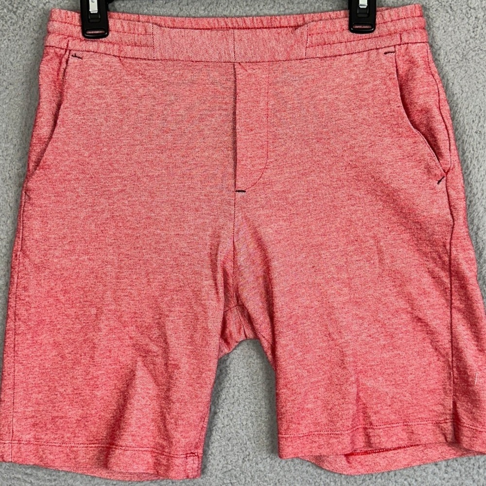 Zara Man Shorts Mens Small Red Casual Pull On Stretch Waist Drawstring Pockets